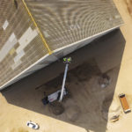 Luftaufnahme einer Baustelle von oben